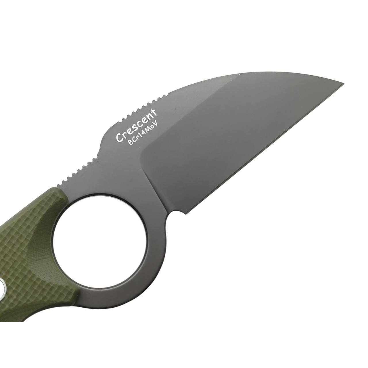 Tonife нож Crescent Green HKT2022GN-GT сталь 8Cr14MoV gray titanium, рукоять G10