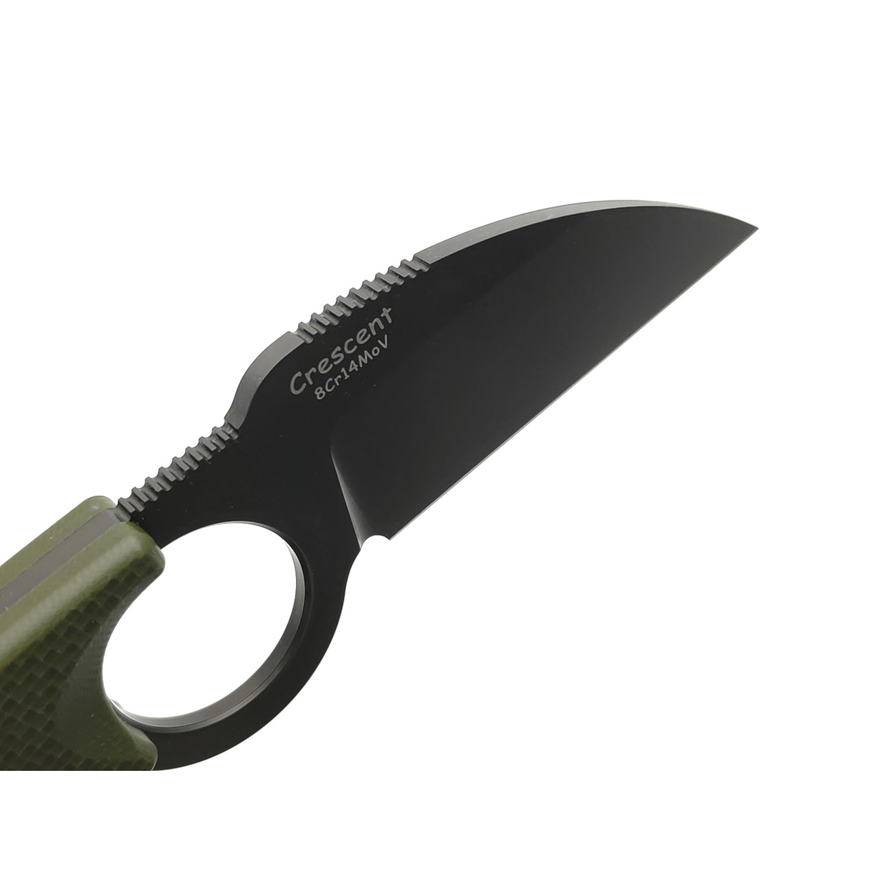 Tonife нож Crescent Green HKT2022GN-GT сталь 8Cr14MoV gray titanium, рукоять G10