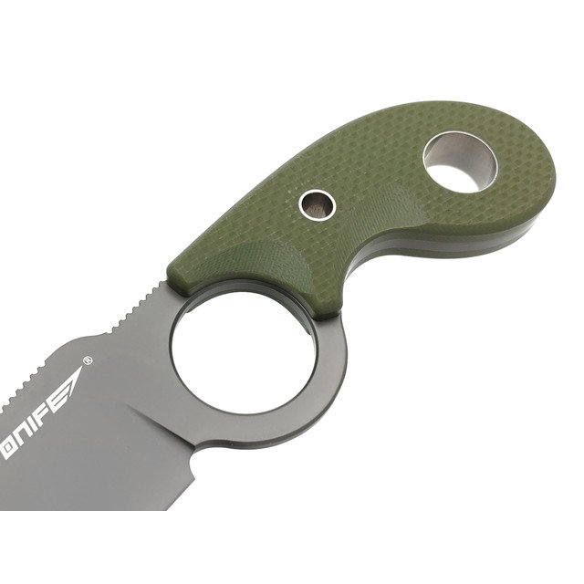 Tonife нож Crescent Green HKT2022GN-GT сталь 8Cr14MoV gray titanium, рукоять G10