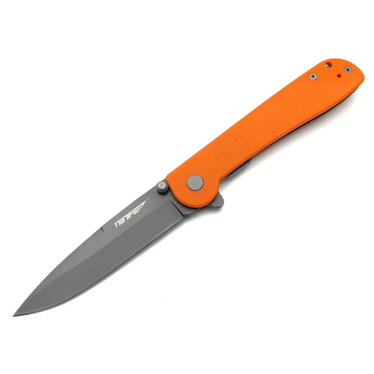 Tonife складной нож Guiding Star CKT9182OG-GT сталь 8Cr14MoV gray titanium, рукоять G10 orange