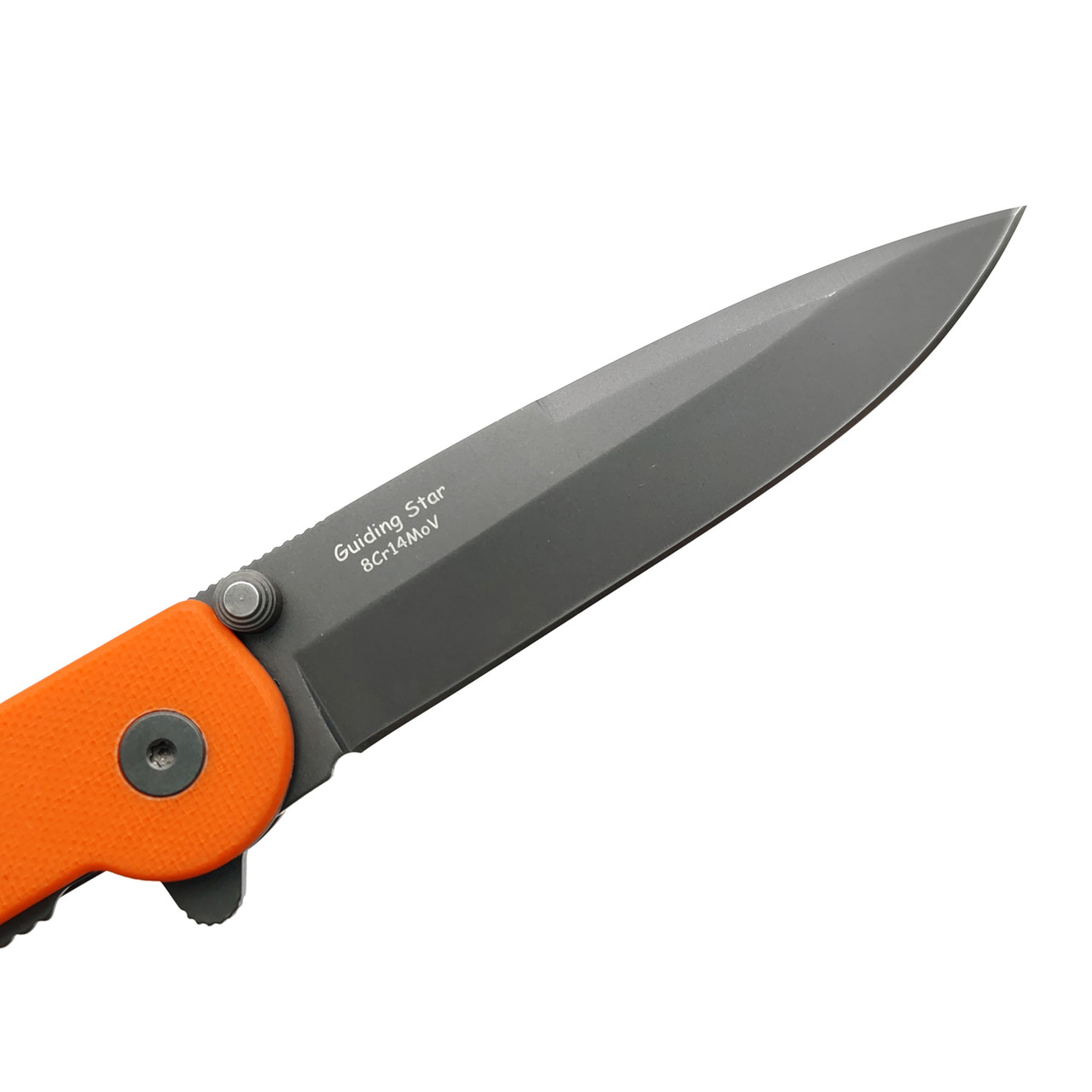 Tonife складной нож Guiding Star CKT9182OG-GT сталь 8Cr14MoV gray titanium, рукоять G10 orange