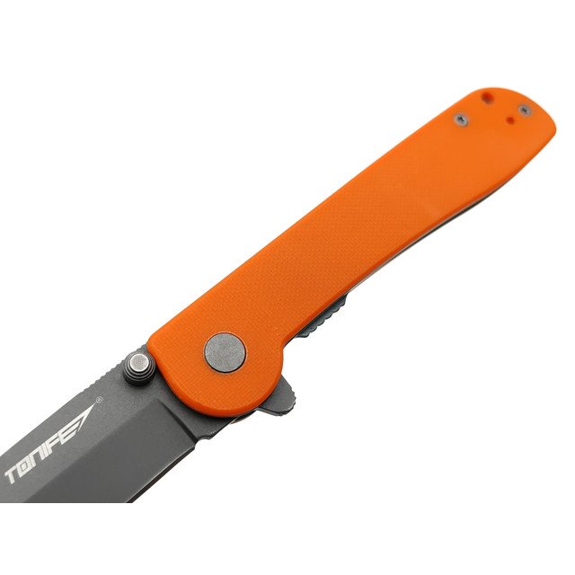 Tonife складной нож Guiding Star CKT9182OG-GT сталь 8Cr14MoV gray titanium, рукоять G10 orange