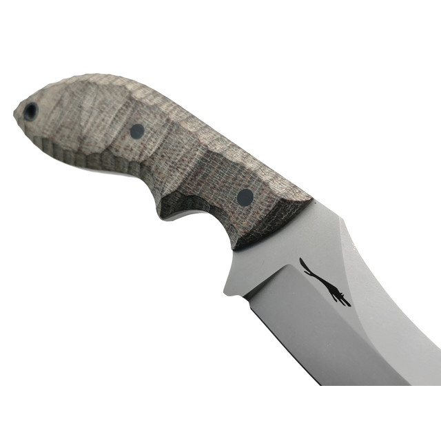 Волчий Век нож Кондрат 10 сталь N690 WA стоунвош, рукоять Micarta, пины карбон