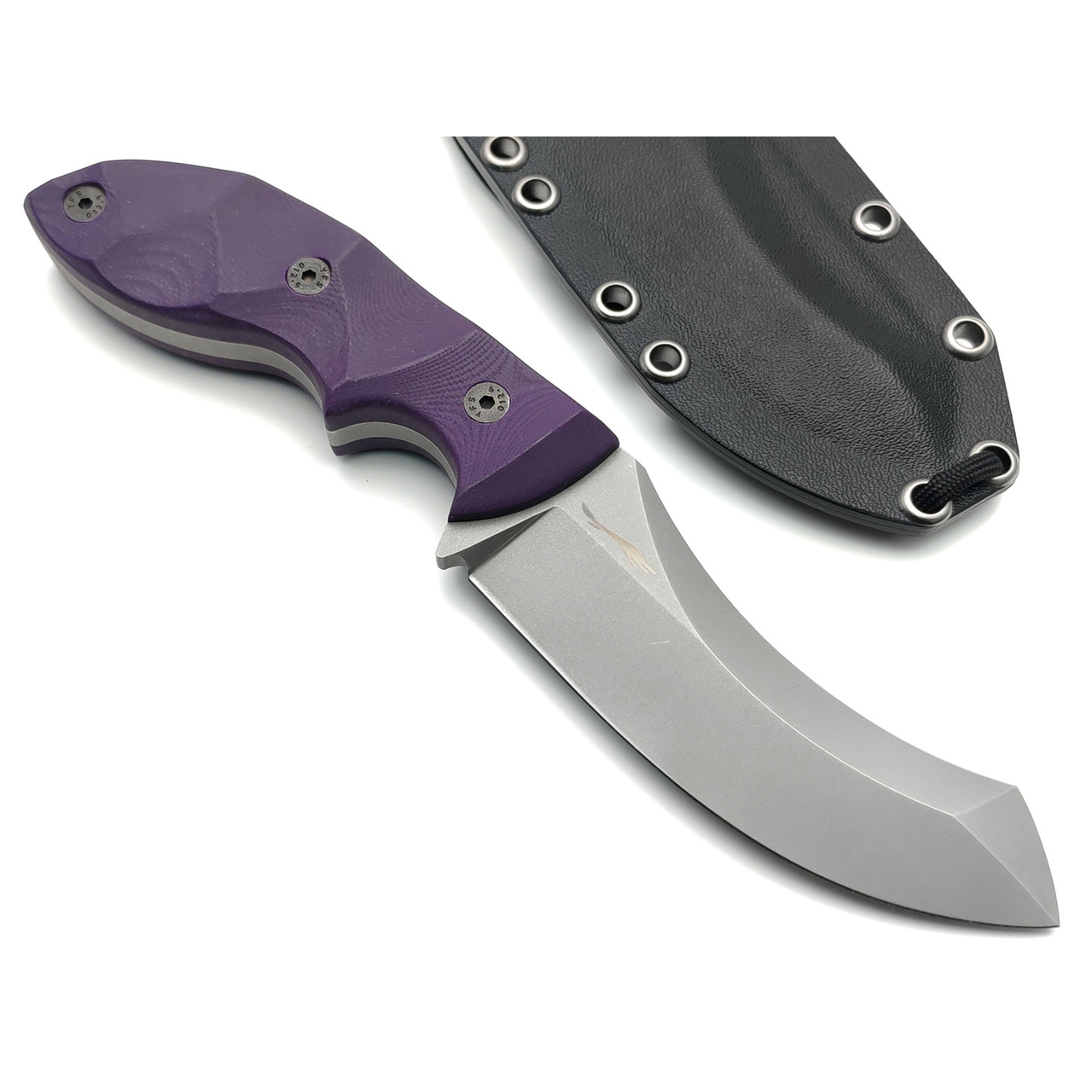 Волчий Век нож Кондрат 10 сталь 95Х18 WA стоунвош, рукоять G10 purple