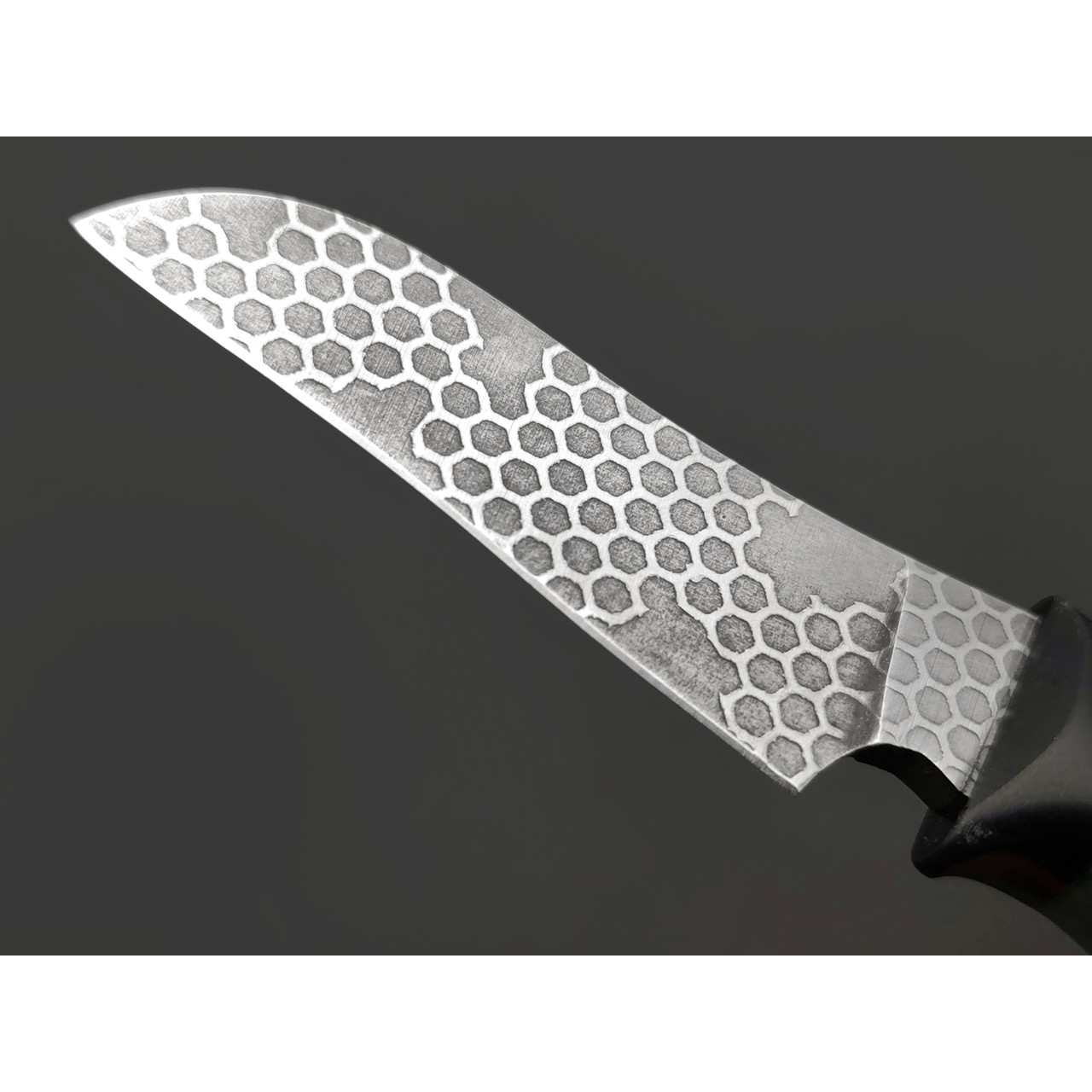 Волчий Век нож Мини Кашалот Custom сталь PGK WA худ. травление, рукоять стаб. Карельская берёза, G10