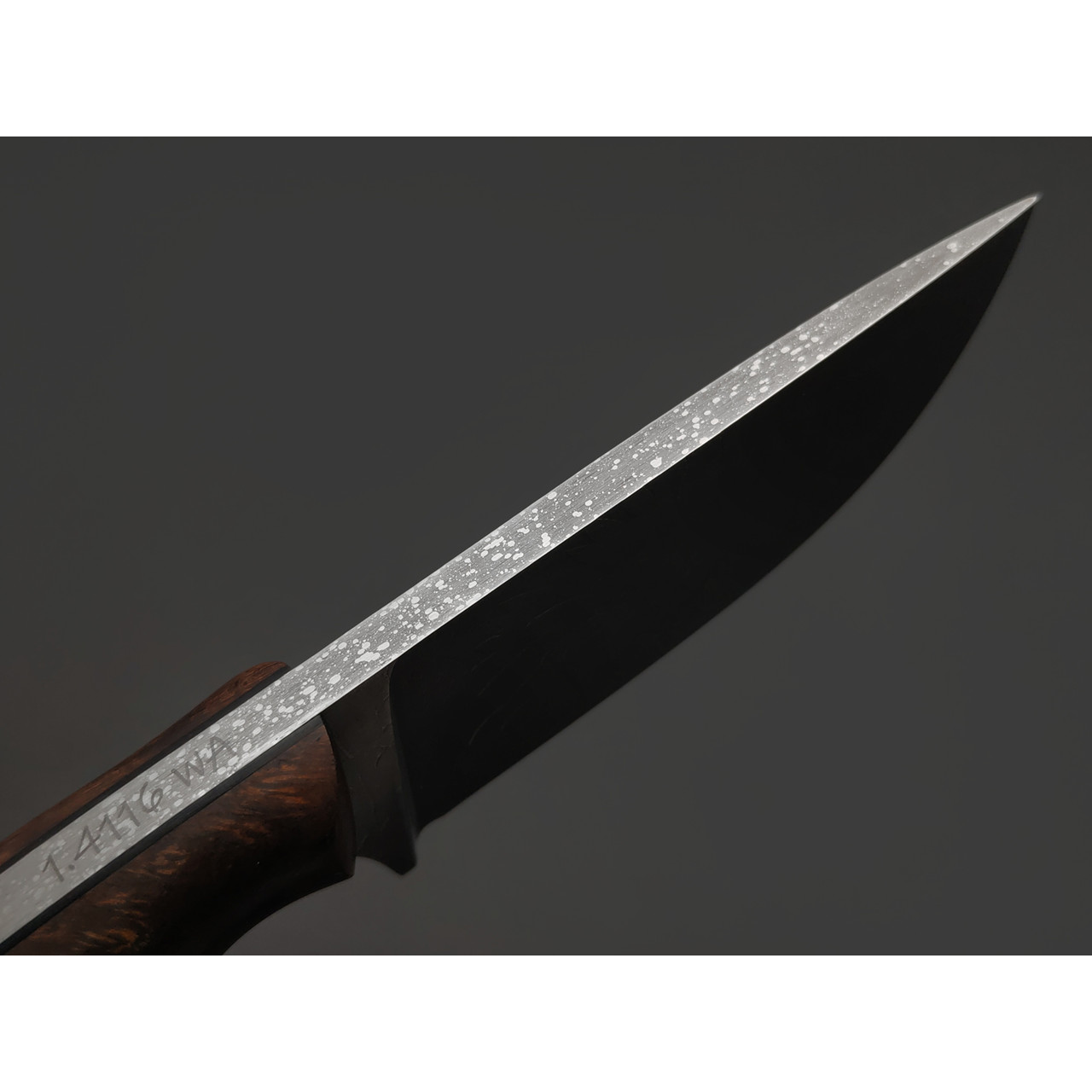 Волчий Век нож Шихан Custom "Восставшая Резервация" сталь 1.4116 WA худ. травление, рукоять G10, айронвуд