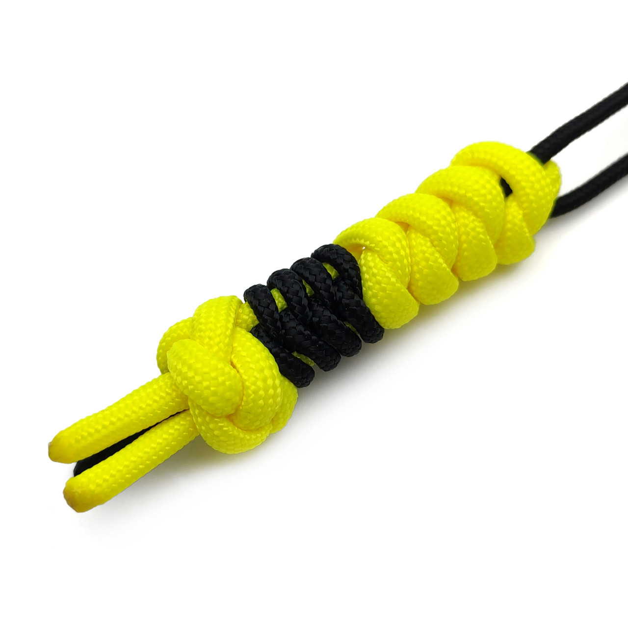 Темляк ОрЛина - Black & Neon Yellow (275 minicord & 550 paracord)