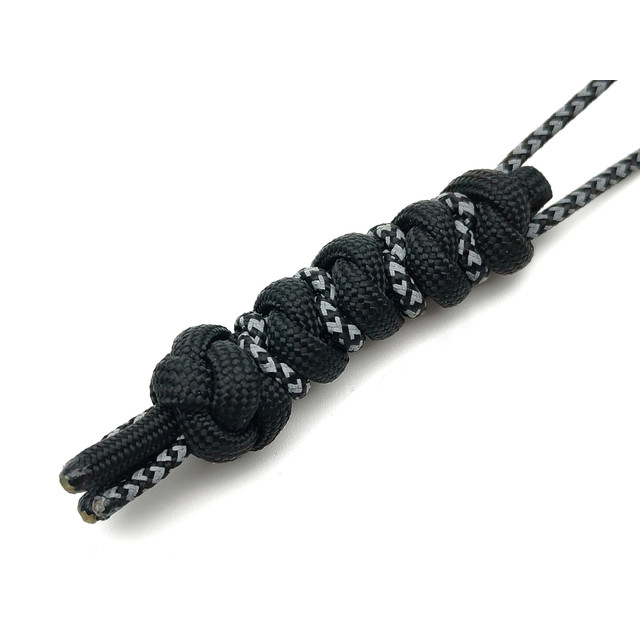 Темляк ОрЛина - Black 550 & Reflective Black Diamond 275 чередующийся
