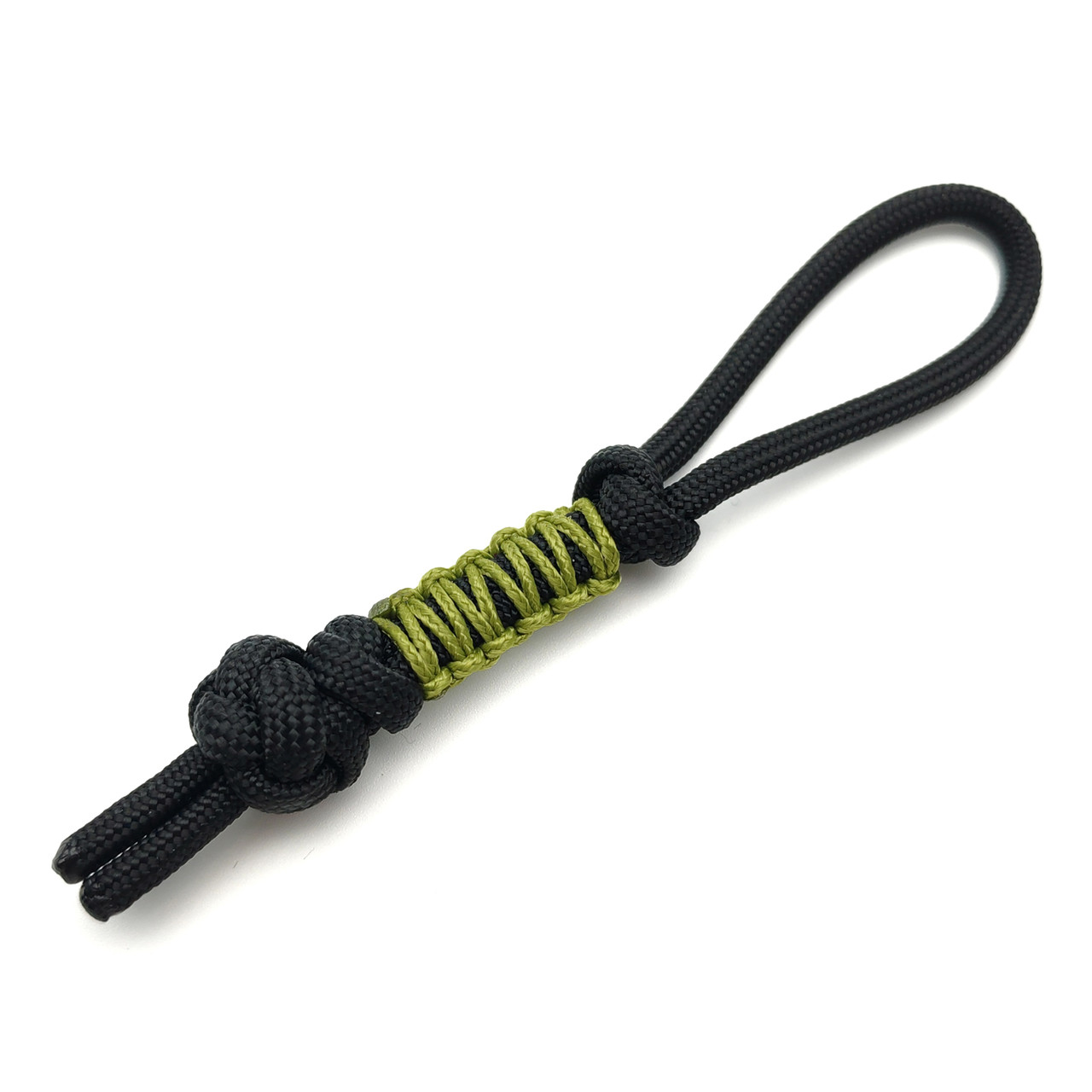 Темляк мини ОрЛина - Black 550 & Micro Cord Moss