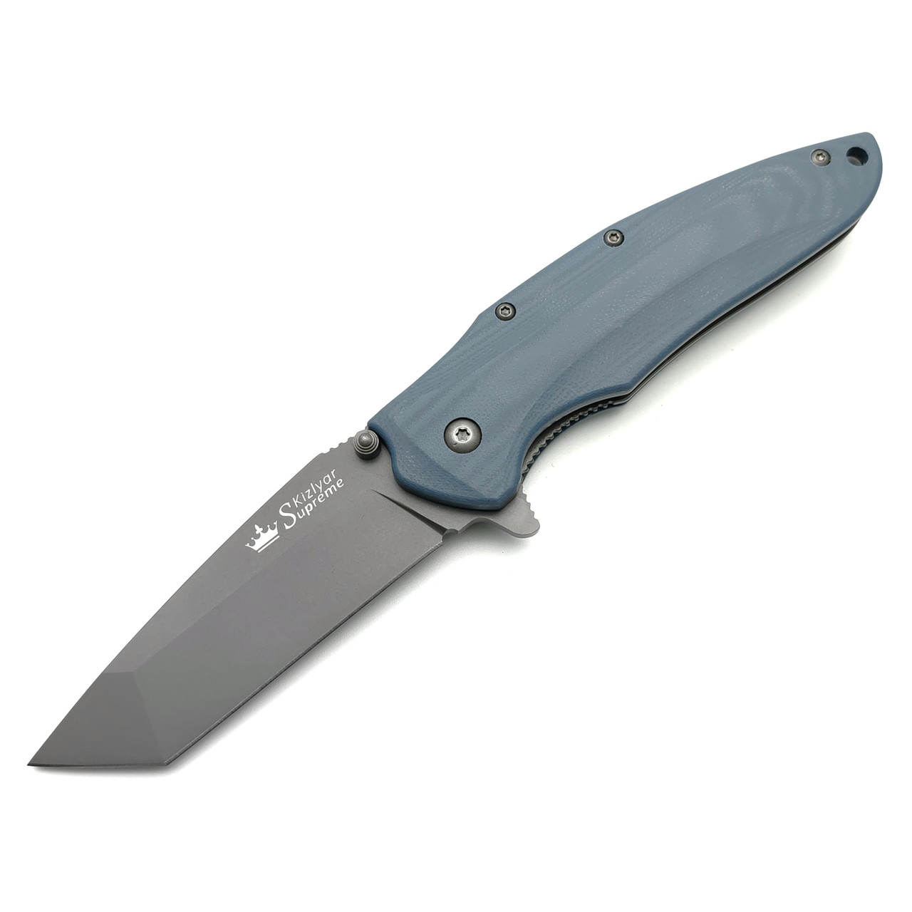 Kizlyar Supreme складной нож Zorg сталь D2 gray titanium, рукоять G10 Gray