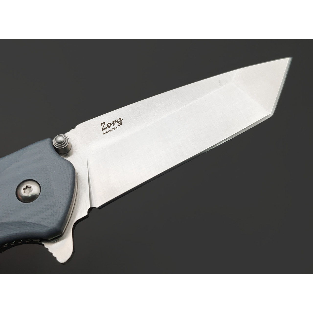 Kizlyar Supreme складной нож Zorg сталь Aus-8 satin, рукоять G10 Gray