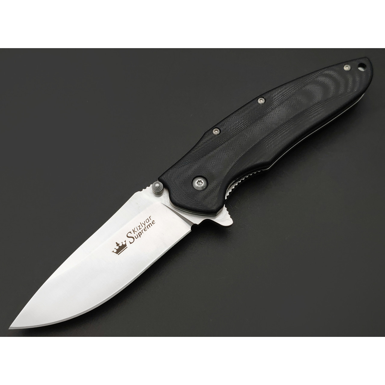Kizlyar Supreme складной нож Zedd сталь D2 satin, рукоять G10 black
