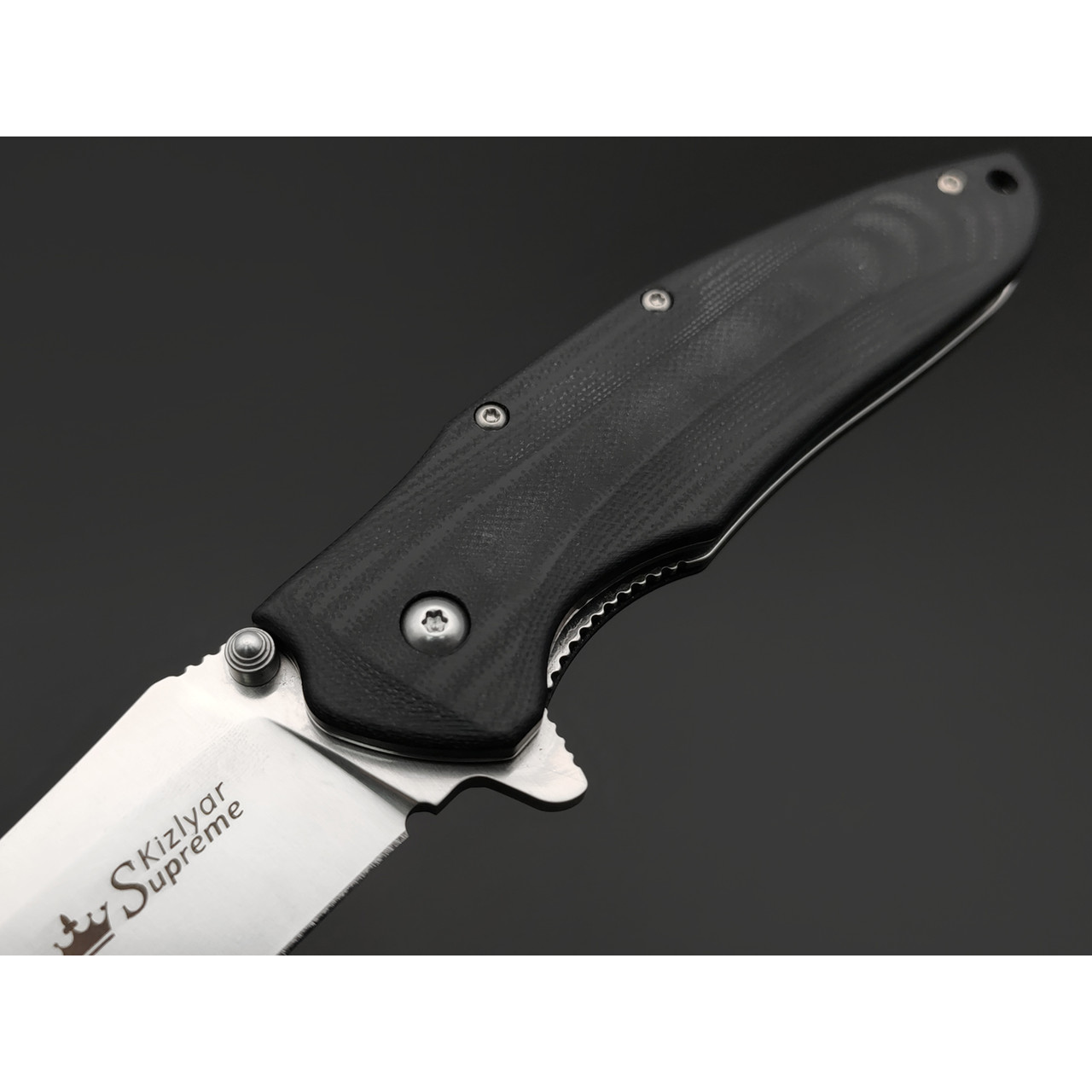 Kizlyar Supreme складной нож Zedd сталь D2 satin, рукоять G10 black