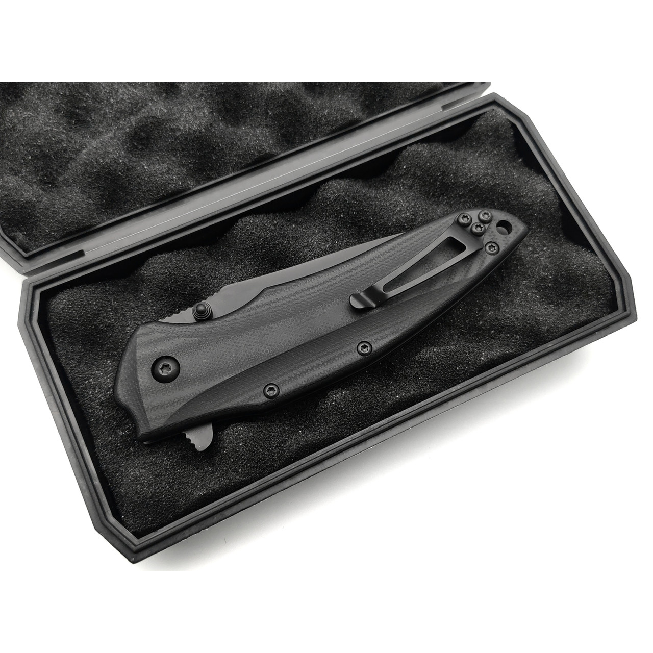Kizlyar Supreme складной нож Zedd сталь Aus-8 black titanium, рукоять G10 black