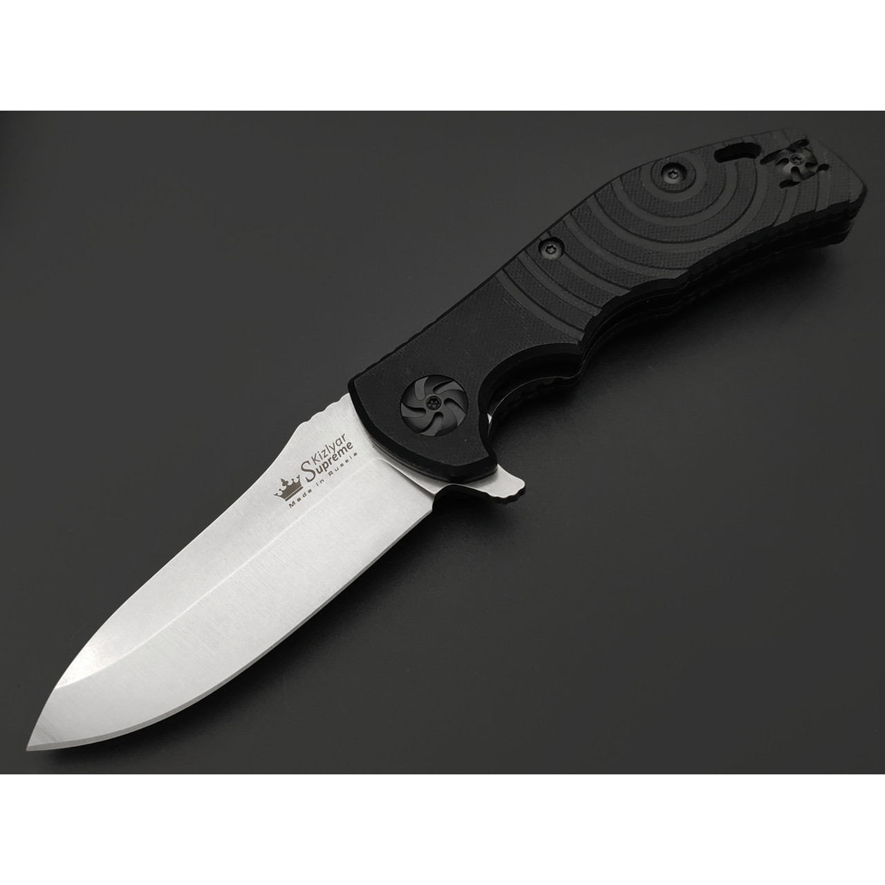 Kizlyar Supreme складной нож Bloke X сталь D2 стоунвош, рукоять G10 black