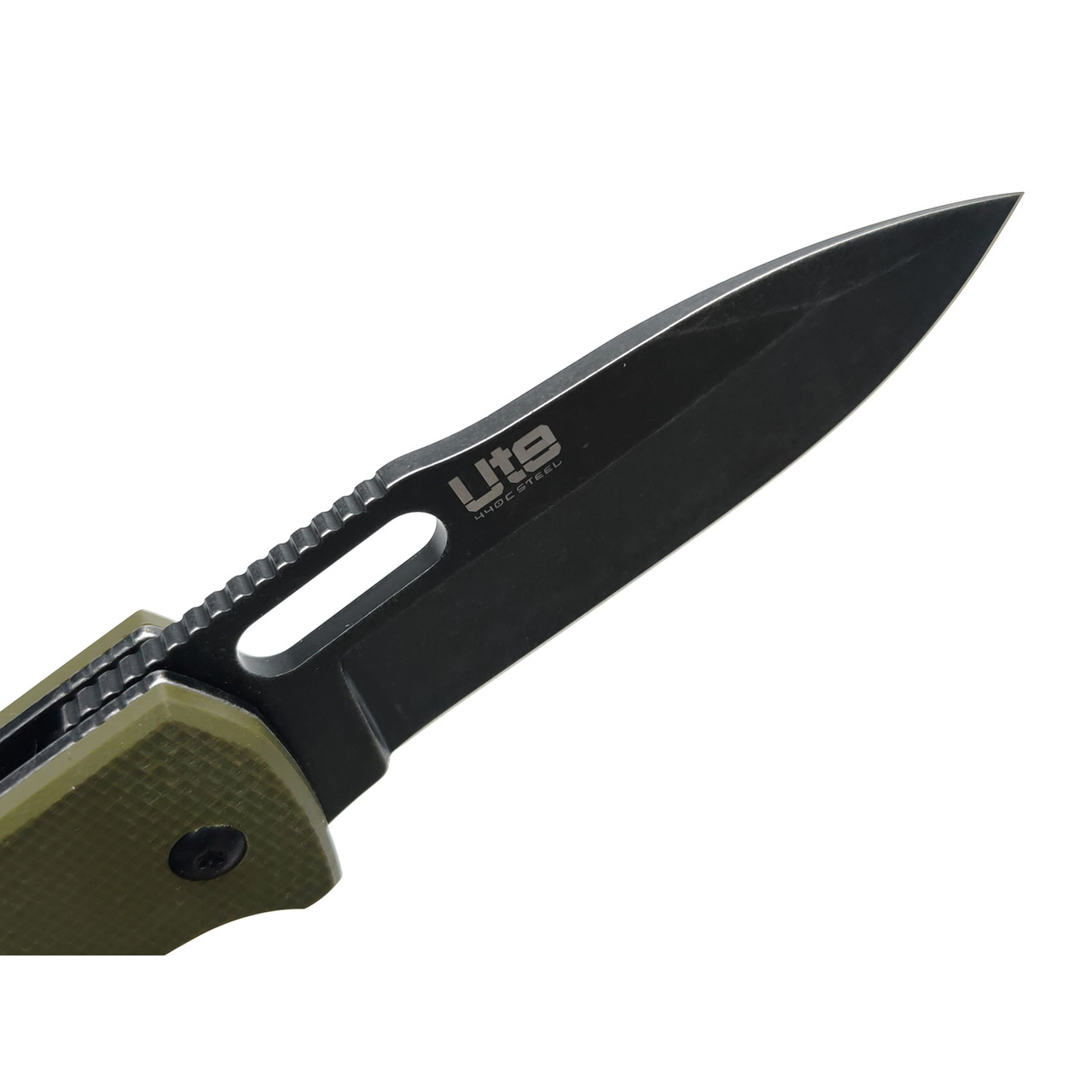 Kizlyar Supreme складной нож Ute сталь 440C блэквош, рукоять G10 green