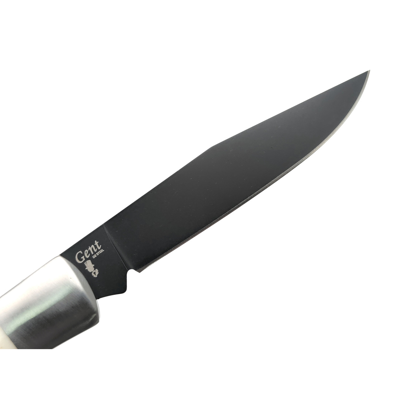 Kizlyar Supreme складной нож Gent сталь D2 black titanium, рукоять Кость
