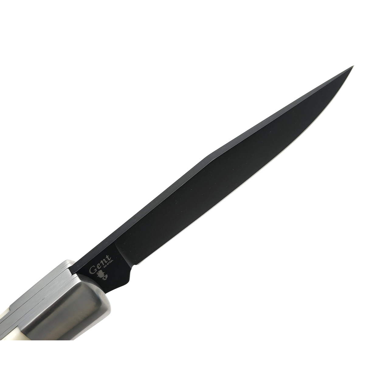 Kizlyar Supreme складной нож Gent сталь D2 black titanium, рукоять Кость