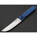 Kizlyar Supreme складной нож Whisper сталь Aus-10Co стоунвош, рукоять G10 black & blue