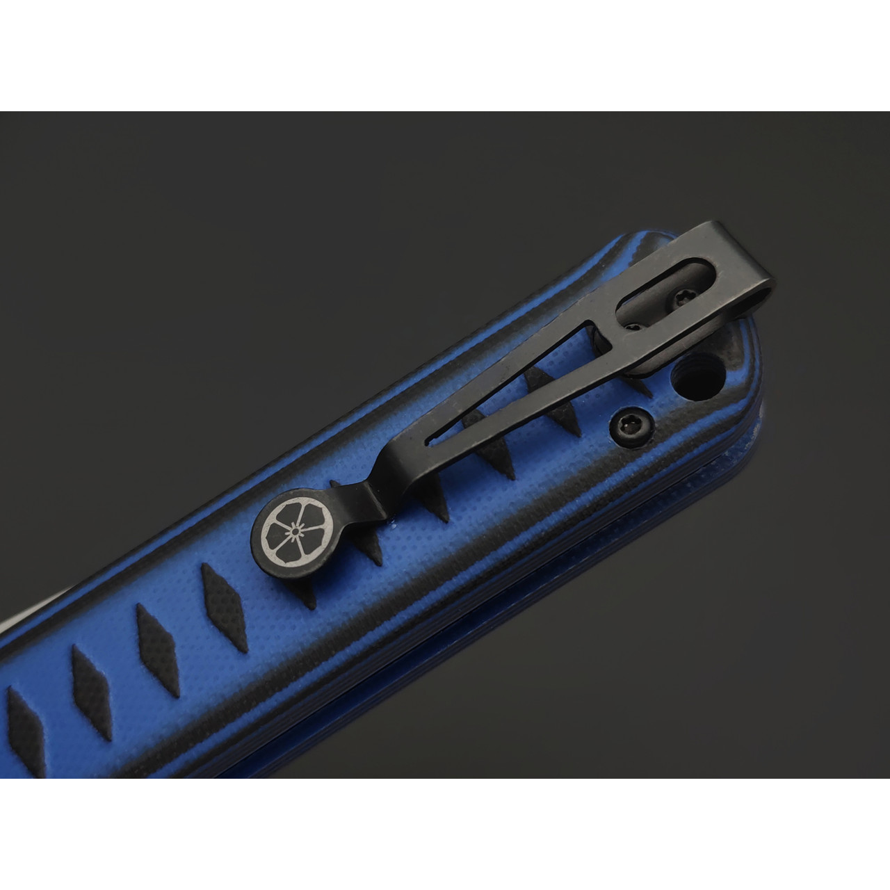 Kizlyar Supreme складной нож Whisper сталь Aus-10Co стоунвош, рукоять G10 black & blue