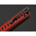 Kizlyar Supreme складной нож Whisper сталь D2 стоунвош, рукоять G10 black & red