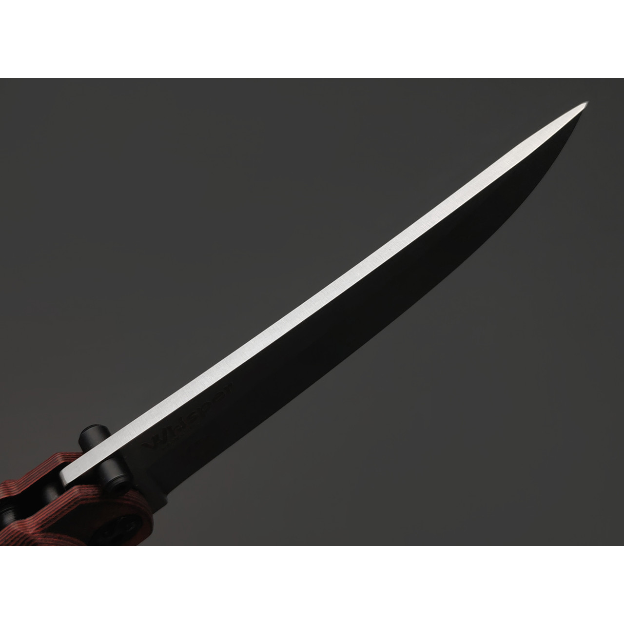 Kizlyar Supreme складной нож Whisper сталь Aus-10Co стоунвош, рукоять G10 black & red