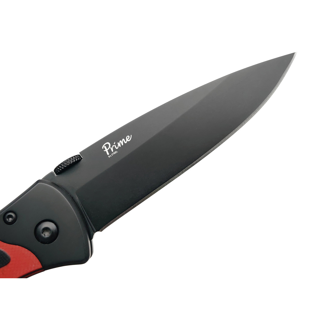 Kizlyar Supreme складной нож Prime сталь D2 black titanium, рукоять G10 black & red