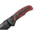 Kizlyar Supreme складной нож Prime сталь D2 black titanium, рукоять G10 black & red