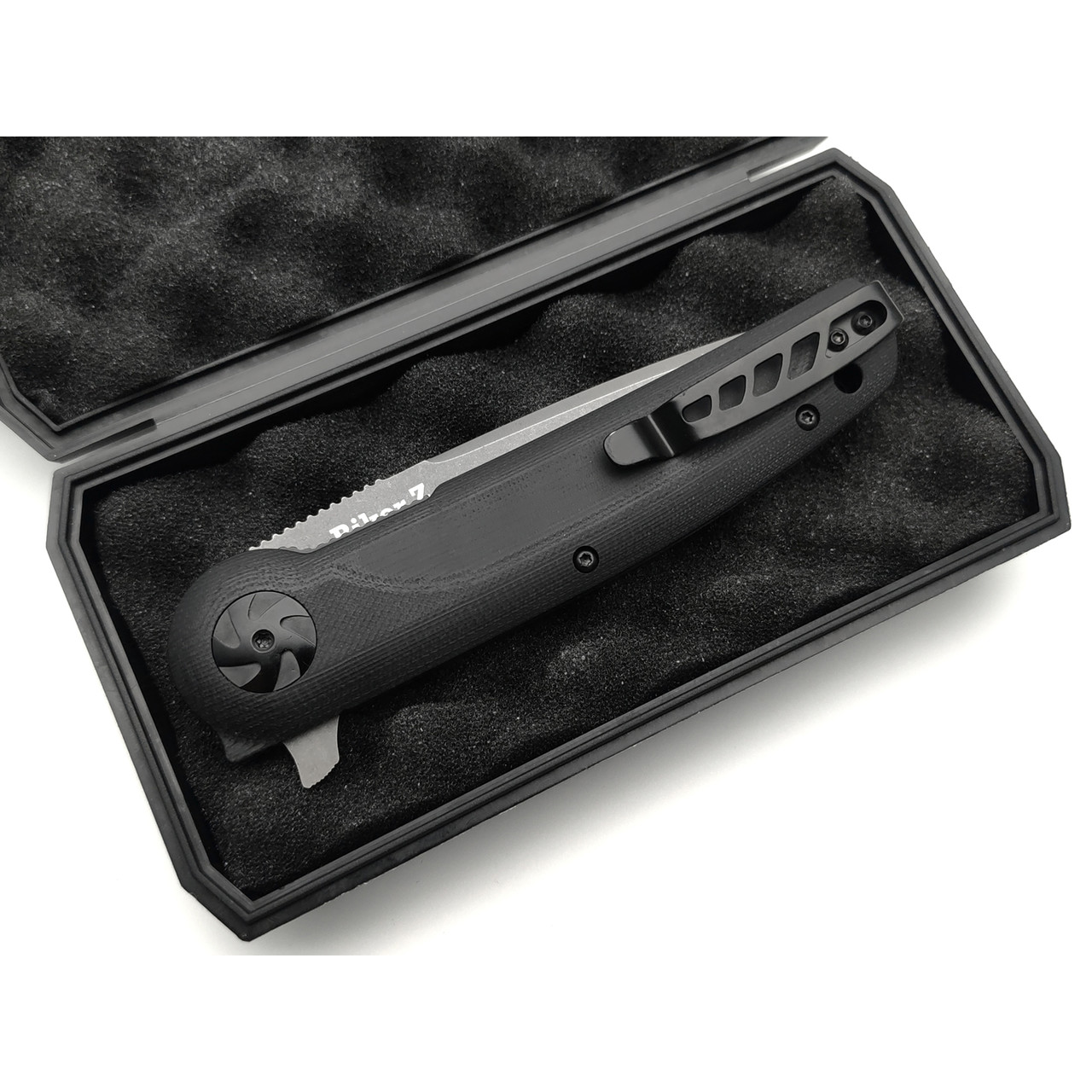 Kizlyar Supreme складной нож Biker Z сталь D2 TacWash, рукоять G10 black