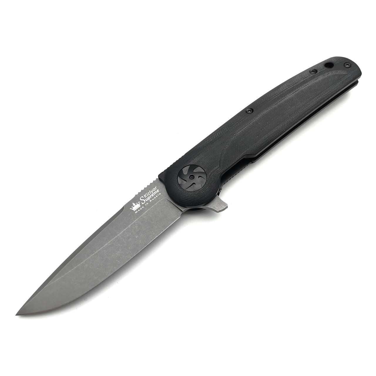 Kizlyar Supreme складной нож Biker Z сталь D2 TacWash, рукоять G10 black