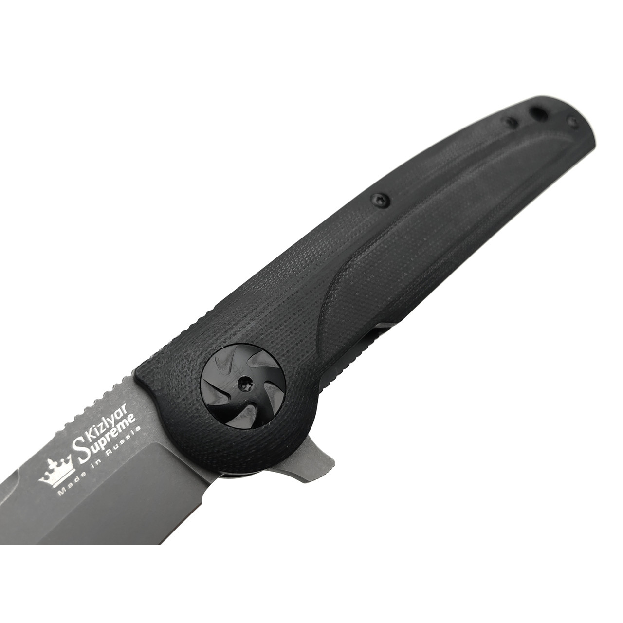 Kizlyar Supreme складной нож Biker Z сталь D2 TacWash, рукоять G10 black