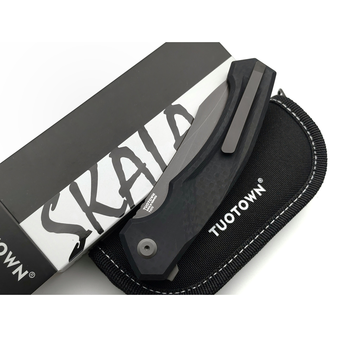 TuoTown и Eagle Knives складной нож Skala Black сталь T10S PVD, рукоять G10-Карбон