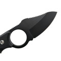 Kizlyar Supreme шейный нож Amigo X сталь Aus-8 black titanium, рукоять G10 black, ножны G10