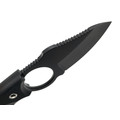 Kizlyar Supreme шейный нож Amigo X сталь Aus-8 black titanium, рукоять G10 black, ножны G10