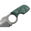 Kizlyar Supreme шейный нож Amigo X сталь D2 gray titanium, рукоять G10 green, ножны G10 Kizlyar Supreme шейный нож Amigo X сталь D2 gray titanium, рукоять G10 green, ножны G10
