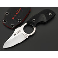 Kizlyar Supreme шейный нож Amigo X сталь D2 satin, рукоять G10 black, ножны G10