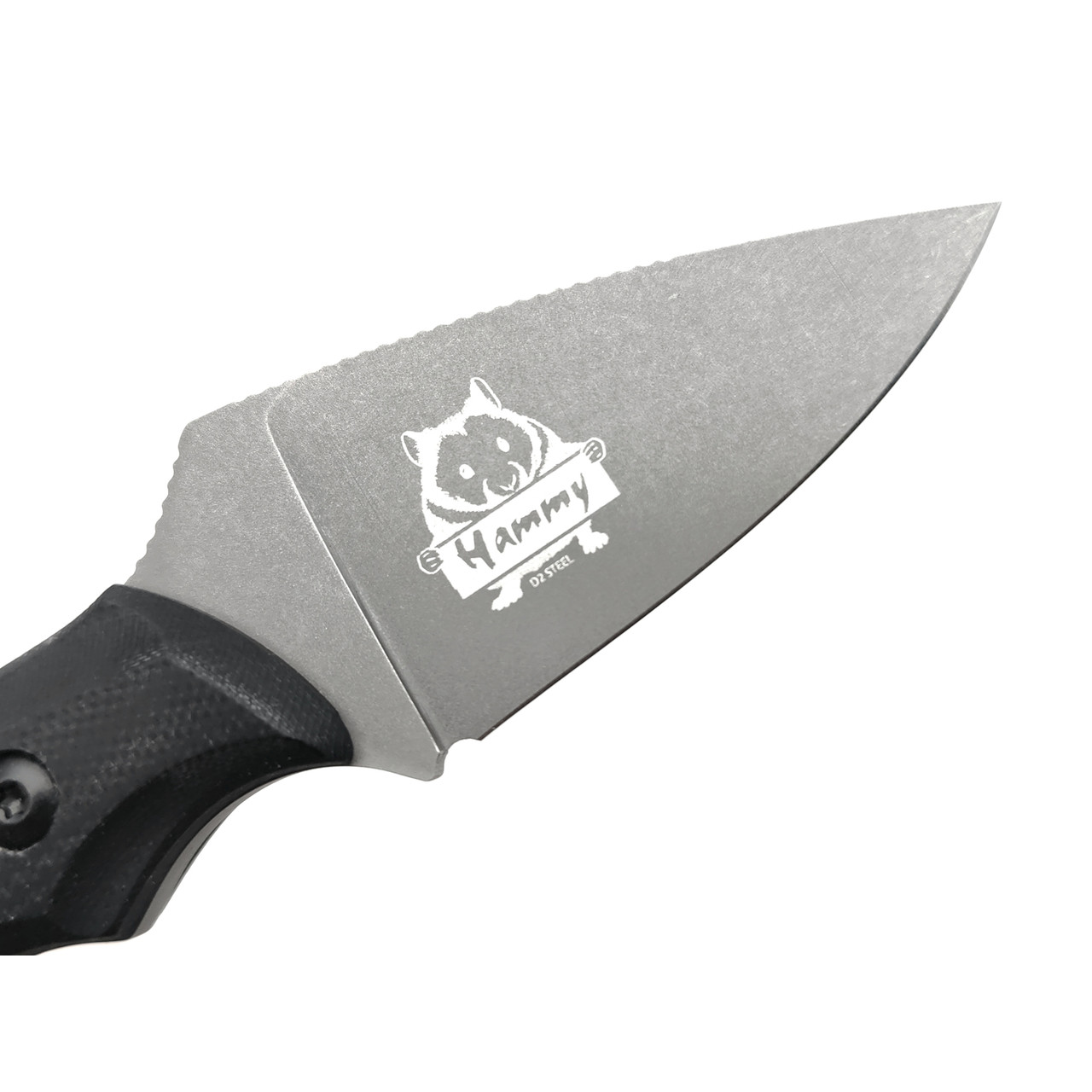 Kizlyar Supreme туристический нож Hammy сталь D2 TacWash, рукоять G10 black, ножны Кожа