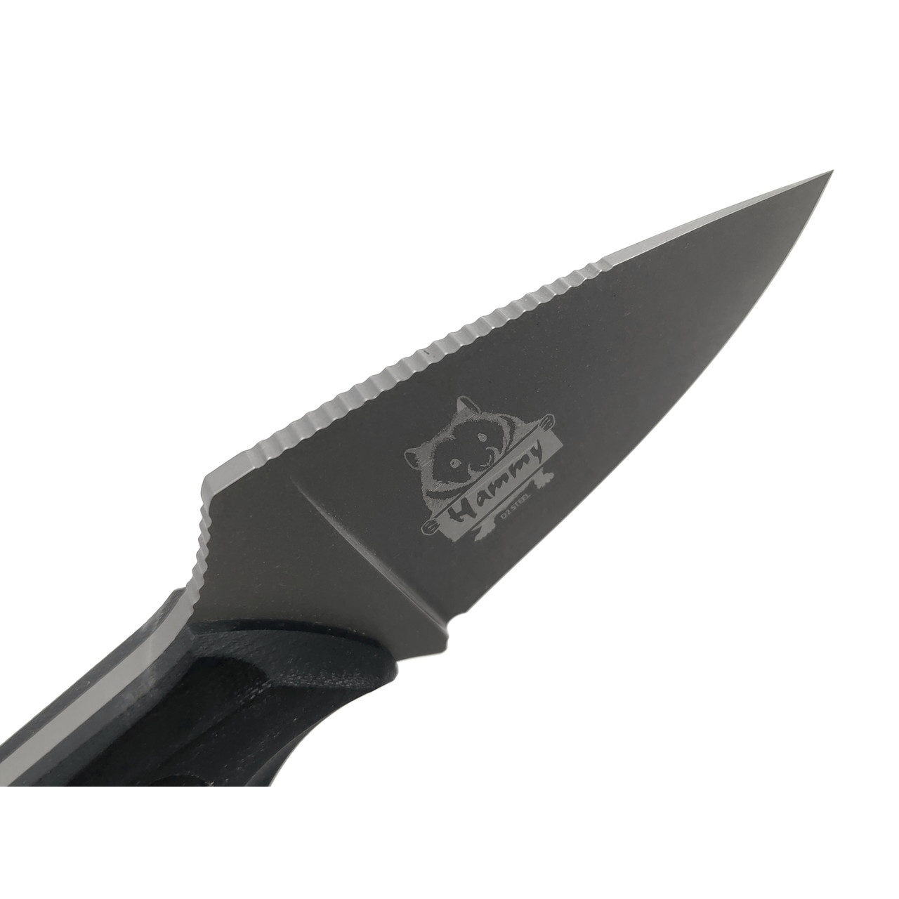 Kizlyar Supreme туристический нож Hammy сталь D2 TacWash, рукоять G10 black, ножны Кожа