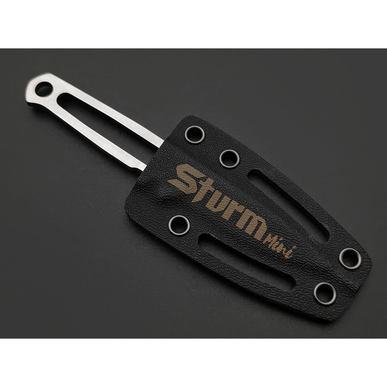 Kizlyar Supreme скелетный нож Sturm Mini сталь Niolox стоунвош, рукоять Сталь, ножны Kydex