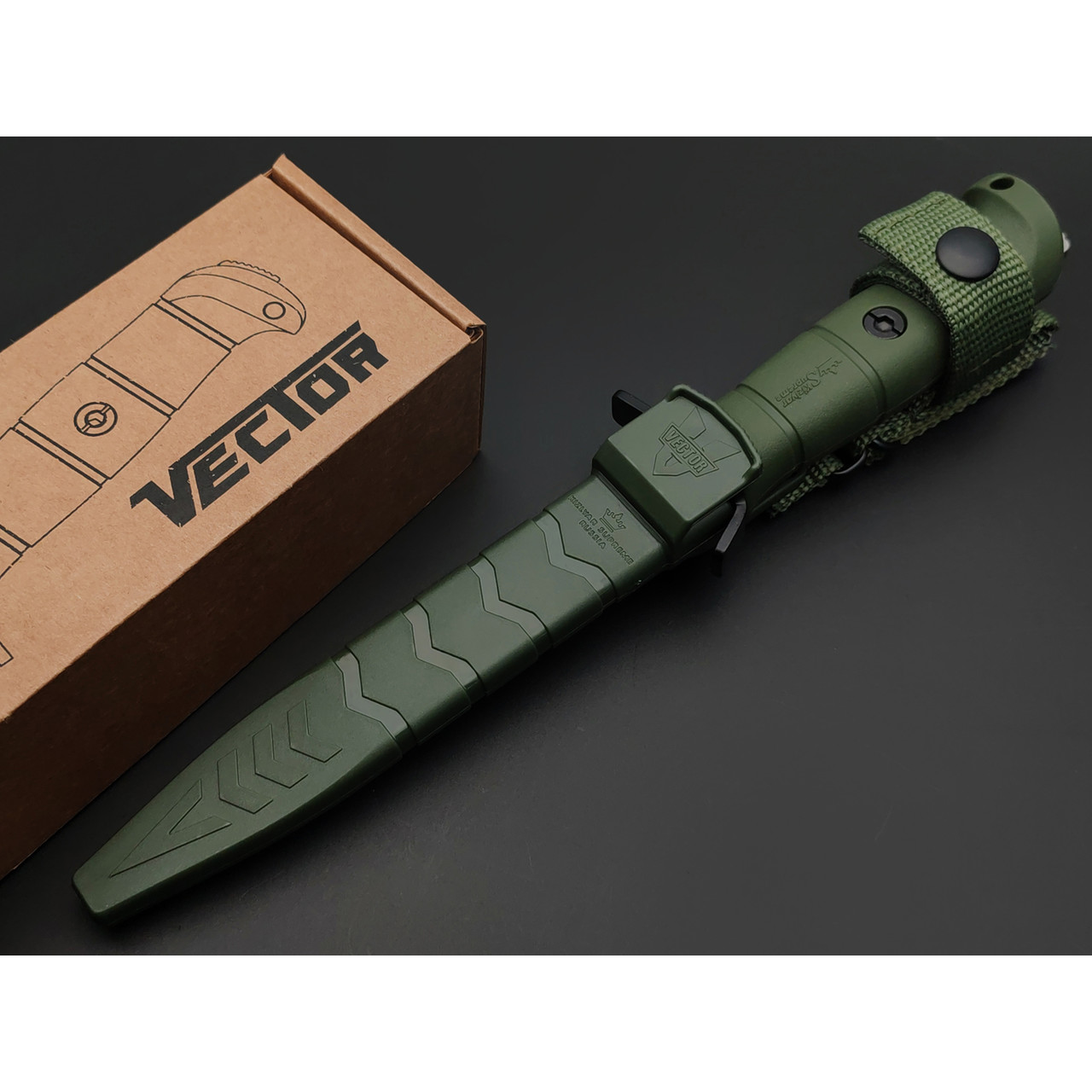 Kizlyar Supreme тактический нож Vector олива, сталь Sleipner стоунвош, рукоять Кратон