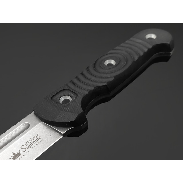 Kizlyar Supreme тактический нож Maximus сталь Aus-8 стоунвош, рукоять G10 black, ножны Molle camo