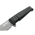 Kizlyar Supreme тактический нож Alpha Serrated сталь D2 TacWash, рукоять Kraton black, ножны Molle black Kizlyar Supreme тактический нож Alpha Serrated сталь D2 TacWash, рукоять Kraton black, ножны Molle black