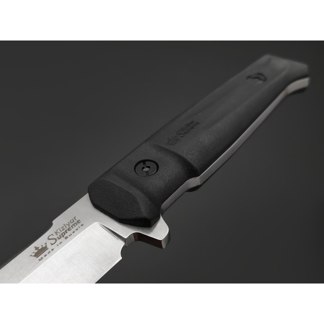 Kizlyar Supreme тактический нож Sensei сталь Aus-8 стоунвош, рукоять Kraton black, ножны Polyamide