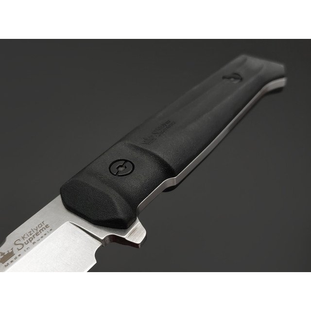 Kizlyar Supreme тактический нож Senpai сталь Aus-8 стоунвош, рукоять Kraton black, ножны Polyamide