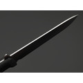 Kizlyar Supreme тактический нож Trident Lite сталь 420HC стоунвош, рукоять Kraton black, ножны Кожа