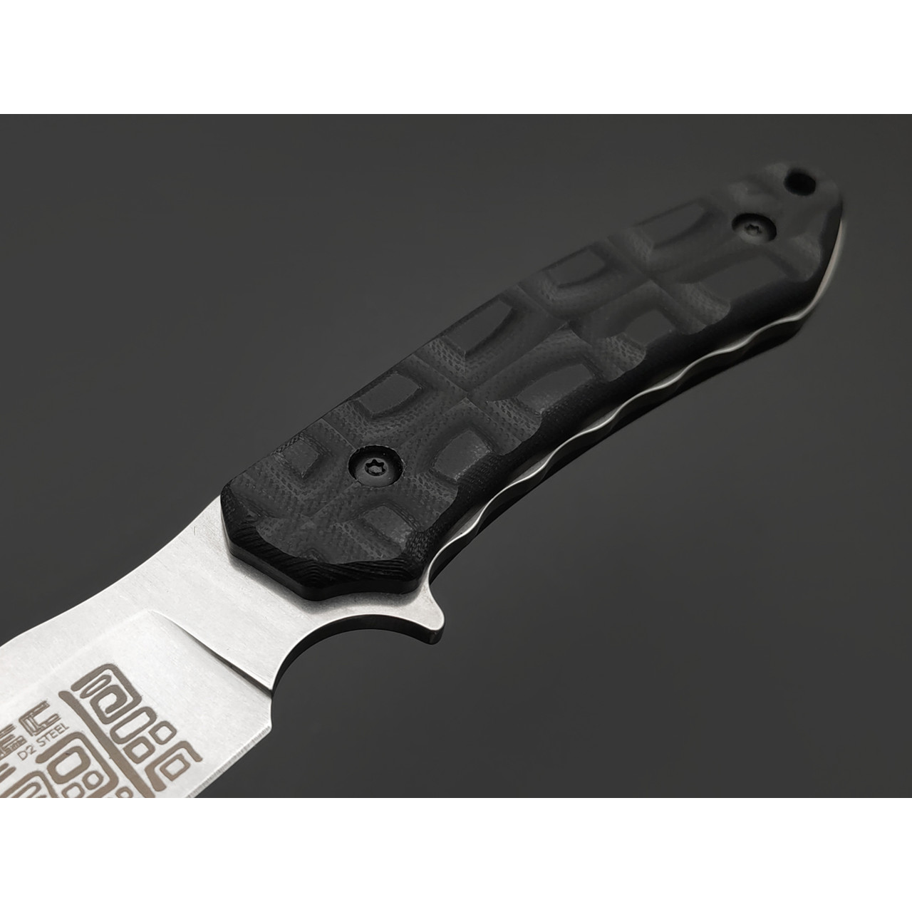 Kizlyar Supreme туристический нож Aztec сталь D2 стоунвош, рукоять G10 black, ножны Кожа