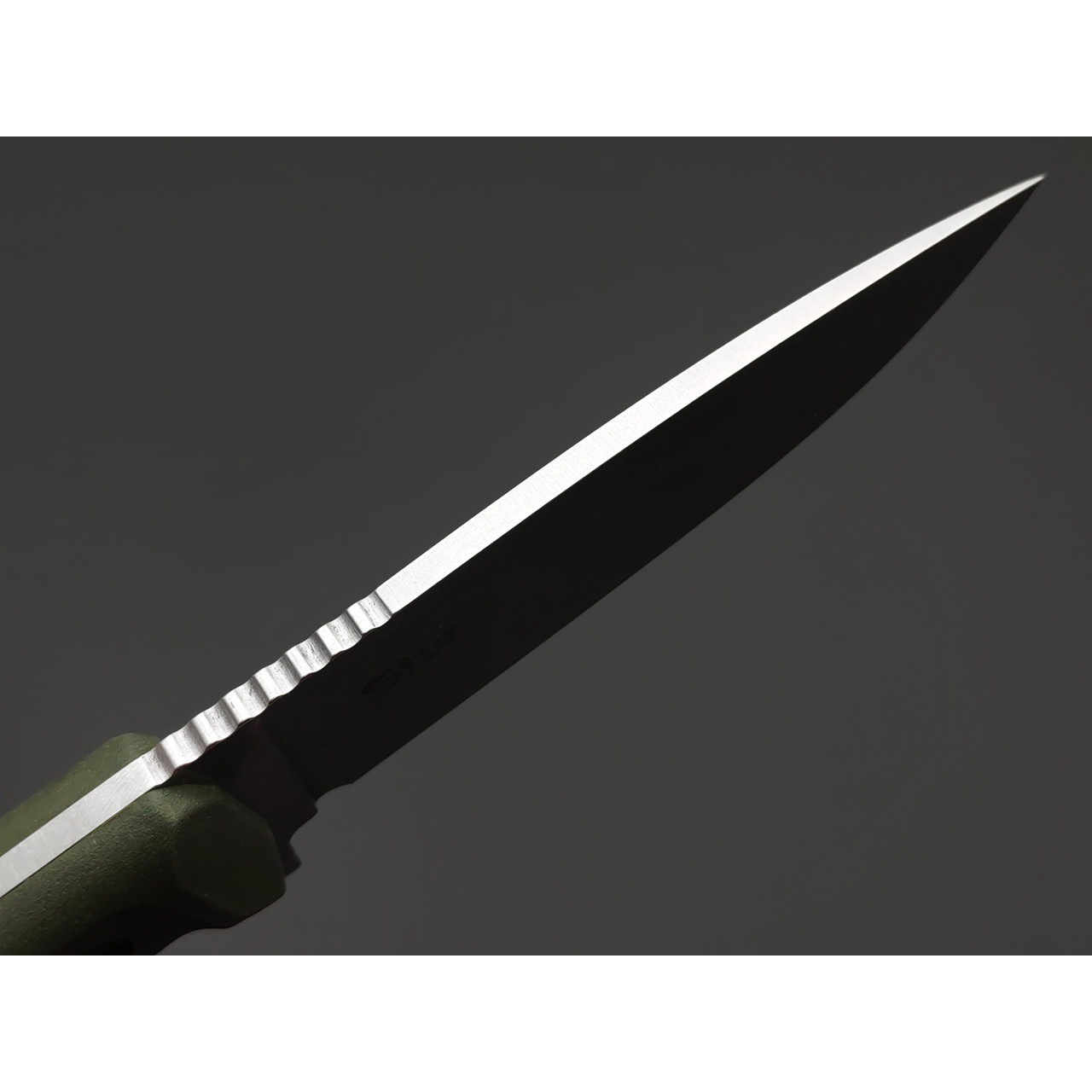 Kizlyar Supreme тактический нож Sturm сталь Aus-8 стоунвош, рукоять Kraton olive, ножны Polyamide