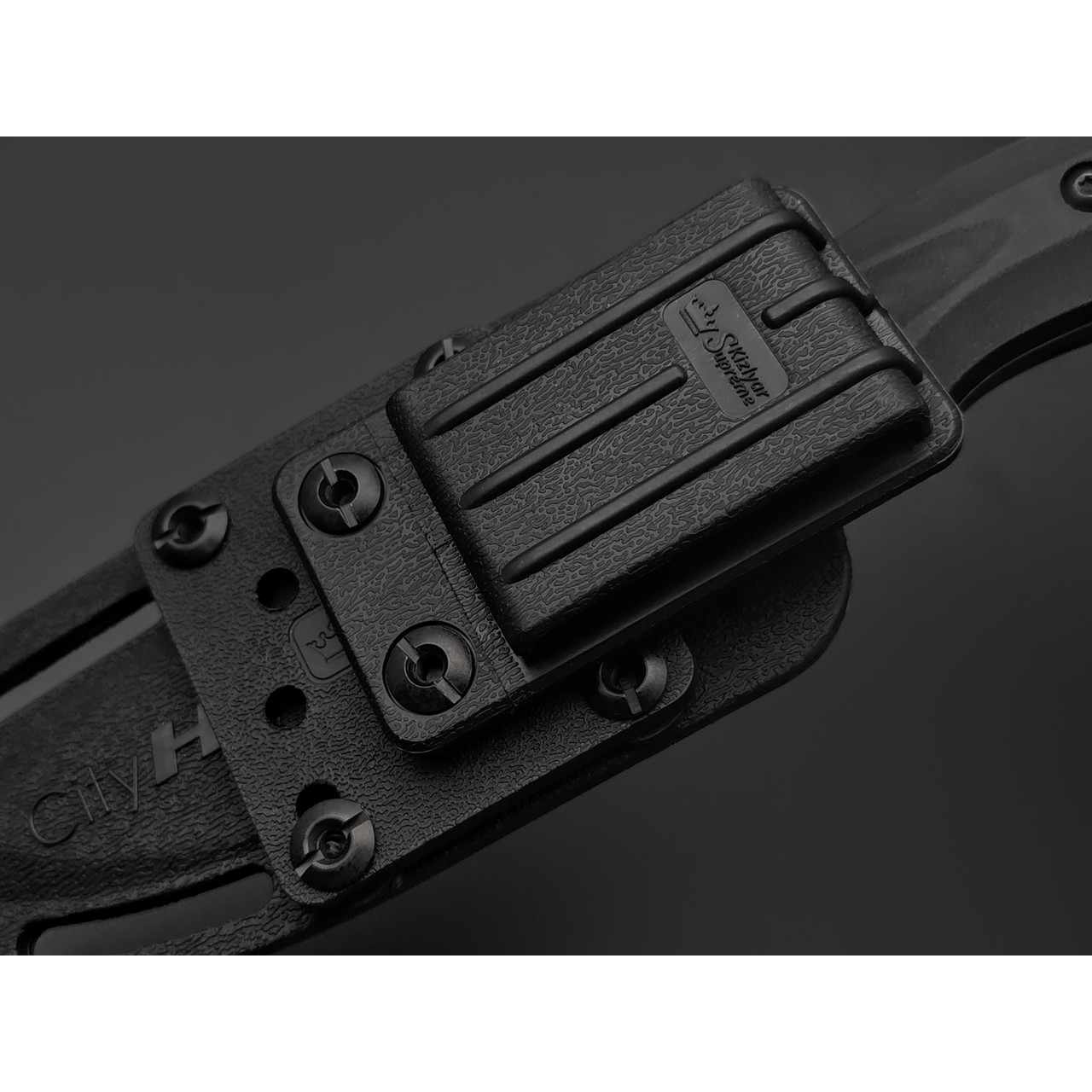 Kizlyar Supreme туристический нож CityHunter сталь Aus-8 стоунвош, рукоять G10 black