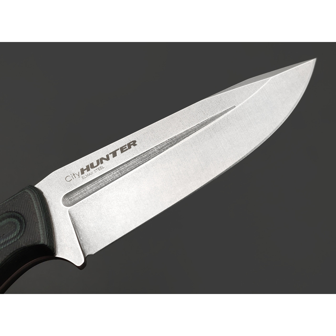 Kizlyar Supreme туристический нож CityHunter сталь ELMAX стоунвош, рукоять G10 black & green