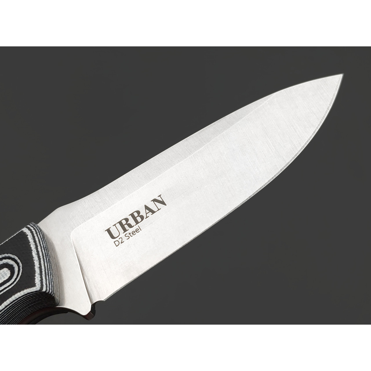 Kizlyar Supreme туристический нож Urban сталь D2 стоунвош, рукоять G10 black & white, ножны Kydex